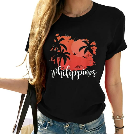 Womens Made In The Philippines T-Shirt Black 2XL
