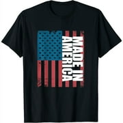 Womens Made in America T Shirt Black Small