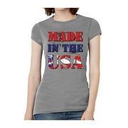 Womens Made in USA Short-Sleeve T-Shirt - Heather - Small
