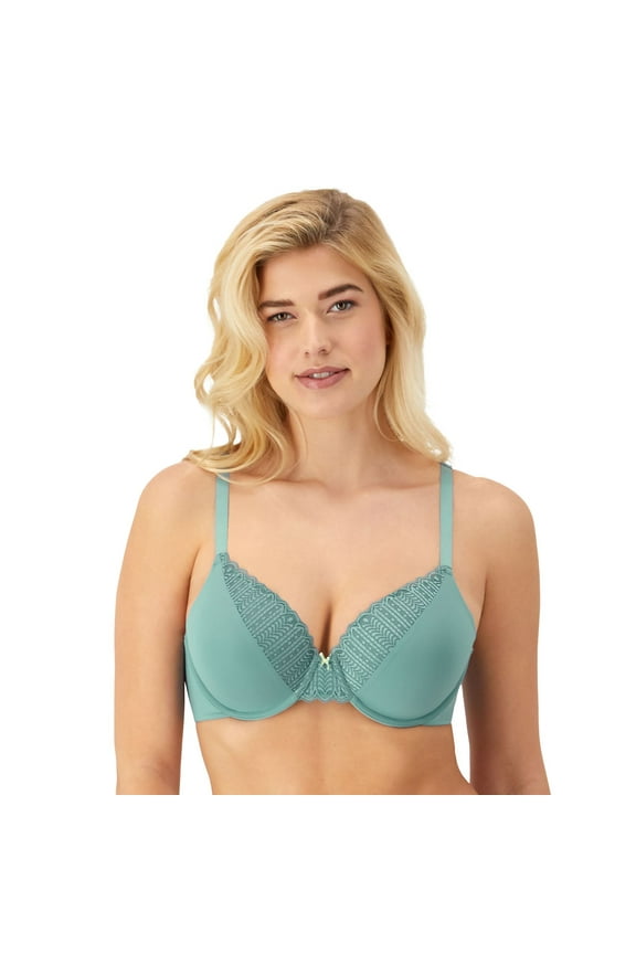 Womens Maidenform® Comfort Devotion® Full Coverage Lace Trim Bra 9404 Color: Cornflower Blue Size: 36 D