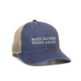 thumbnail image 1 of Womens Make Racism Wrong Again Ponytail Mesh Back Cap, 1 of 1