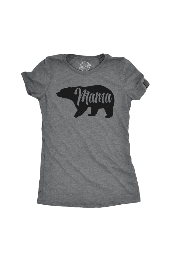 Womens Mama Bear T shirt Cute Funny Best Mom of Boys Girls Cool Mother Tee Womens Graphic Tees