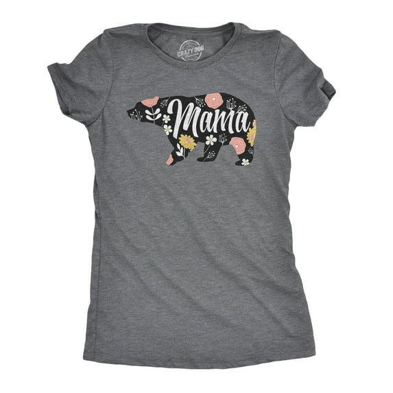 Womens Mama Bear T shirt Cute Funny Best Mom of Boys Girls Cool Mother Tee Womens Graphic Tees