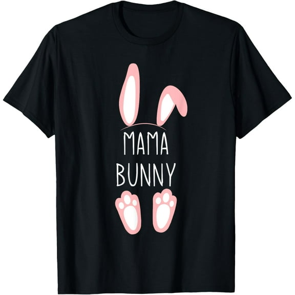 Womens Mama Bunny Easter Shirt Mom T-Shirt100% pure cotton