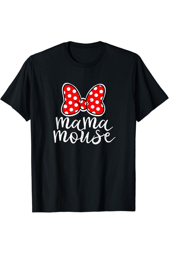 Womens Mama Mouse Family Vacation Mom Gift Mama Mouse T-Shirt Size S-5XL