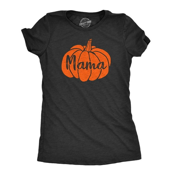 Womens Mama Pumpkin T Shirt Funny Family Halloween Tee Womens Graphic Tees