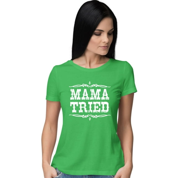 Womens Mama Tried Retro Country Music T-Shirt