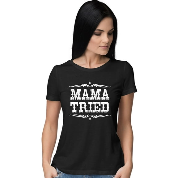 Womens Mama Tried Retro Country Music T-Shirt