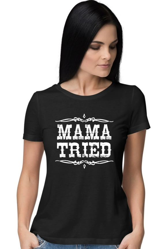 Womens Mama Tried Retro Country Music T-Shirt