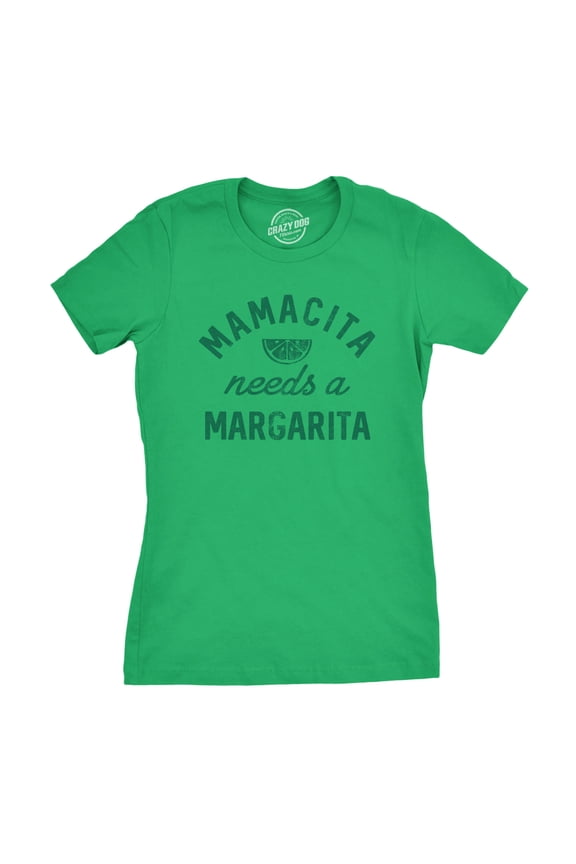 Womens Mamacita Needs A Margarita T Shirt Funny Tequila Tee Womens Graphic Tees
