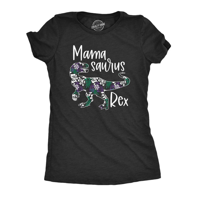 Mamasaurus Dinosaur Floral T-Shirt Gift Mom Of 2 Mamasaurus Dinosaur Floral T-Shirt Gift Mom Of 2