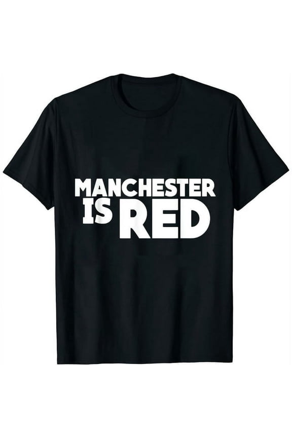 Womens Manchester Is Red T Shirt, United Supporter Essentials Tee Black