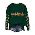 thumbnail image 1 of Womens Maple Leaf Print Sweatshirt Long Sleeve Thermal Shirts Tops Light Warm Pullover Sweater Blouses Spring Outfits 2025 Pullover Fall Winter Clothes, 1 of 5