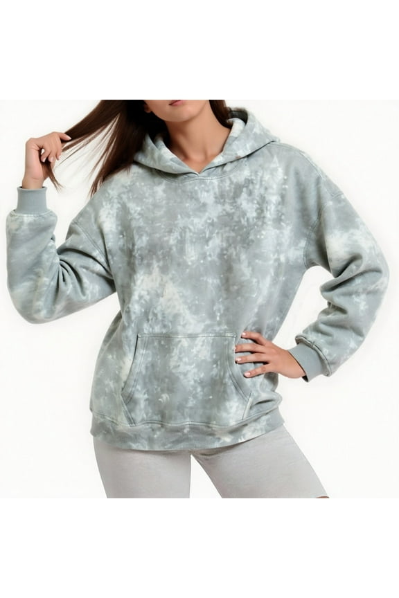 Womens Maple Leaf Printed Sweatshirts Camo Hoodies Graphic Lightweight Pullover Spring Tops