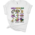 thumbnail image 1 of Womens Mardi Gras Tshirt Mardi Gras Essentials Short Sleeve T-shirt-White-small, 1 of 1