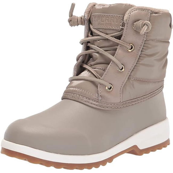 Womens Maritime Repel Snow Boot, Taupe Nylon - Size 8.5