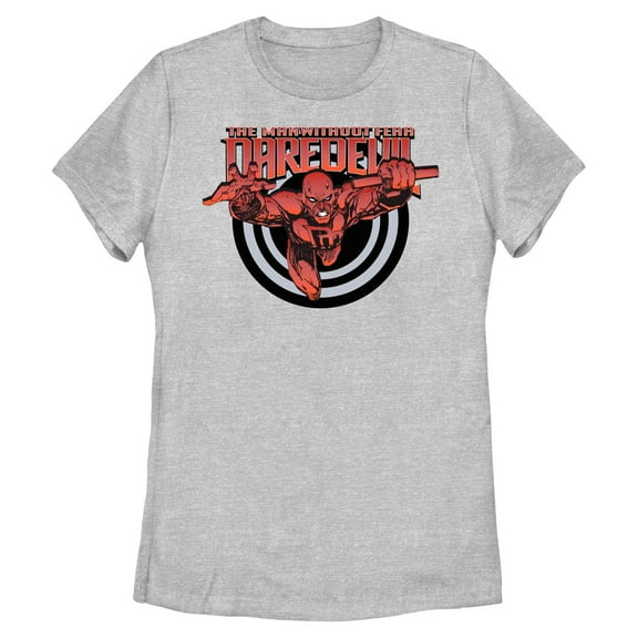 Womens Marvel: Daredevil Flying Bullseye Daredevil T Shirt