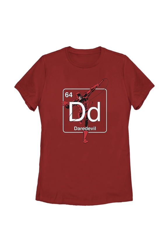 Womens Marvel: Daredevil Periodic Element Icon T Shirt