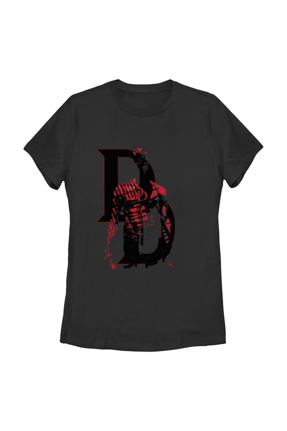 Womens Marvel: Daredevil Shadow Pose Icon T Shirt