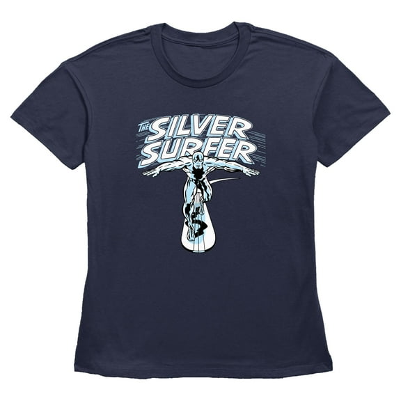 Womens Marvel: Fantastic Four Classic Silver Surfer T Shirt