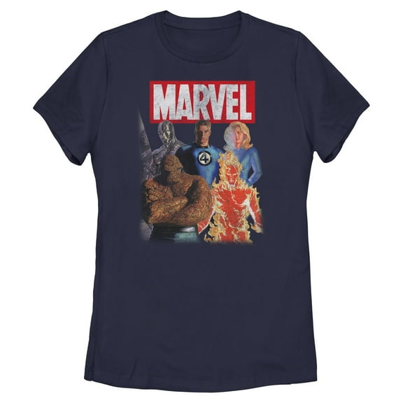 Womens Marvel: Fantastic Four Classic Team T Shirt