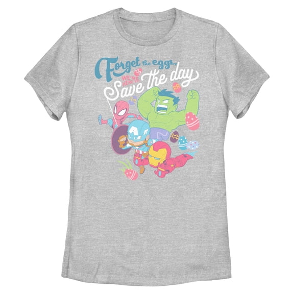 Womens Marvel Forget the Eggs Save the Day T Shirt