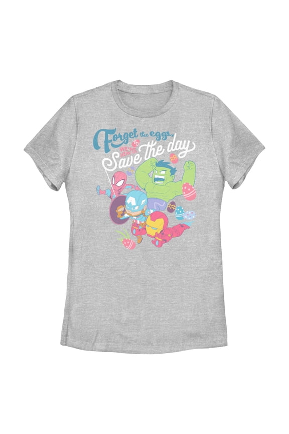 Womens Marvel Forget the Eggs Save the Day T Shirt