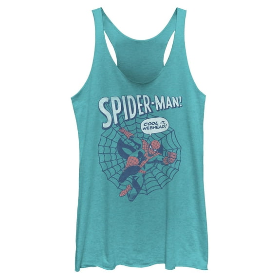 Womens Marvel: Spider-Man Cool It Webhead Racerback Tank