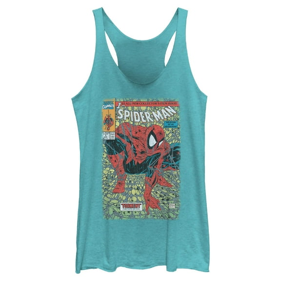 Womens Marvel Spider-Man Torment Comic Cover Racerback Tank