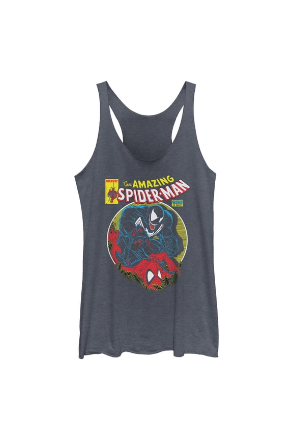 Womens Marvel: Spider-Man Venom Vs Spidey Battle Racerback Tank