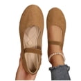 thumbnail image 1 of Womens Mary Jane Flats with Strap Shoes Women Dressy Comfortable Walking Shoes Casual Work Round Toe Flats Business Office Ballet Flats, 1 of 9