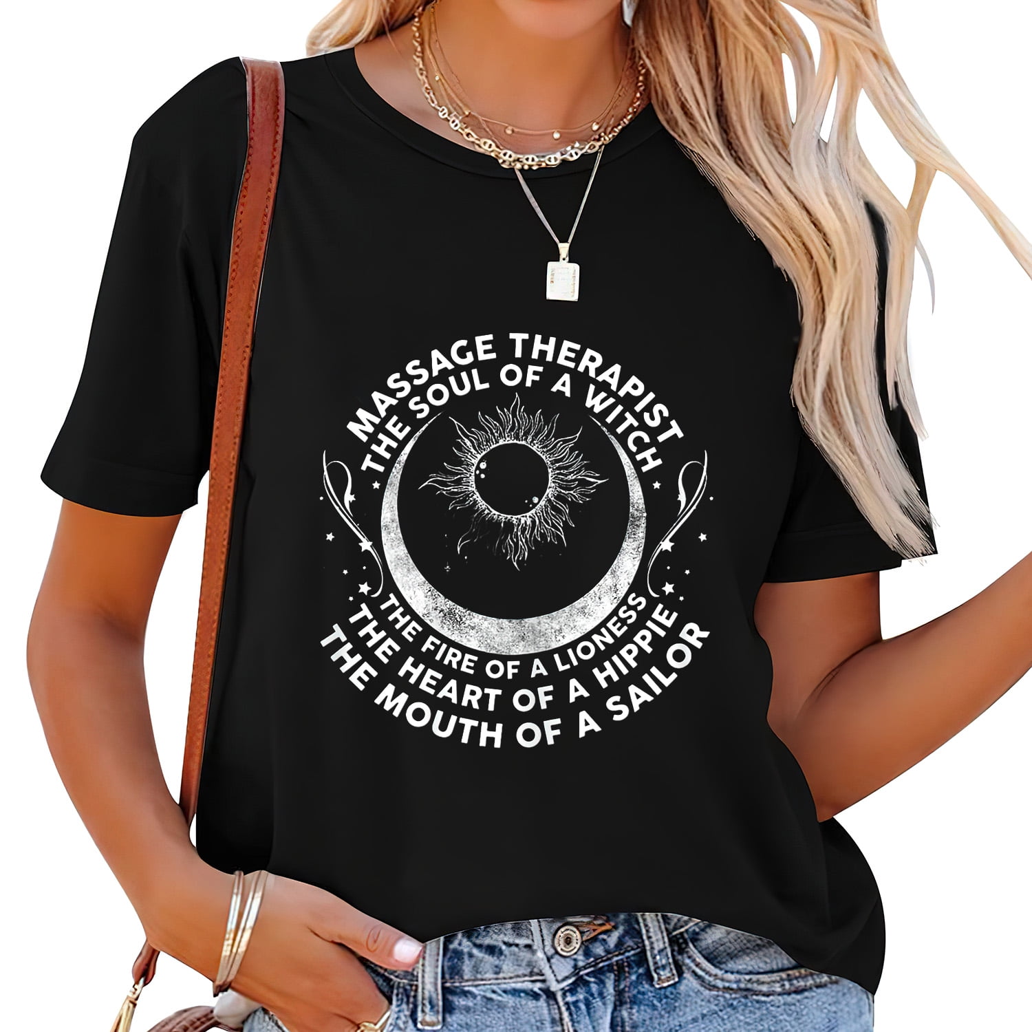 Womens Massage Therapist Soul Of A With Mouth Of A Sailor T-Shirt Womens Massage Therapist Soul Of A With Mouth Of A Sailor T-Shirt