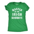 thumbnail image 1 of Womens Master of The Green Goodbye T Shirt Funny Ditching Leaving Joke Tee for Ladies Womens Graphic Tees, 1 of 9