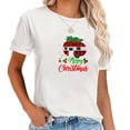 thumbnail image 1 of Womens Matching Lighting Santa Christmas Tree On RV Camping Xmas T-Shirt, 1 of 5