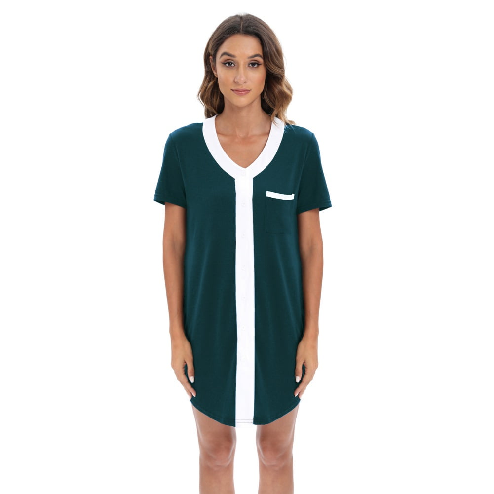 Nursing Color Block Short-sleeve Dress