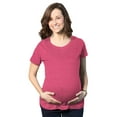 thumbnail image 1 of Comfortable Womens Maternity Shirts Blank Pregnancy Shirts Plain Fitted Tees, 1 of 9