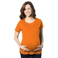 thumbnail image 1 of Comfortable Womens Maternity Shirts Blank Pregnancy Shirts Plain Fitted Tees, 1 of 9