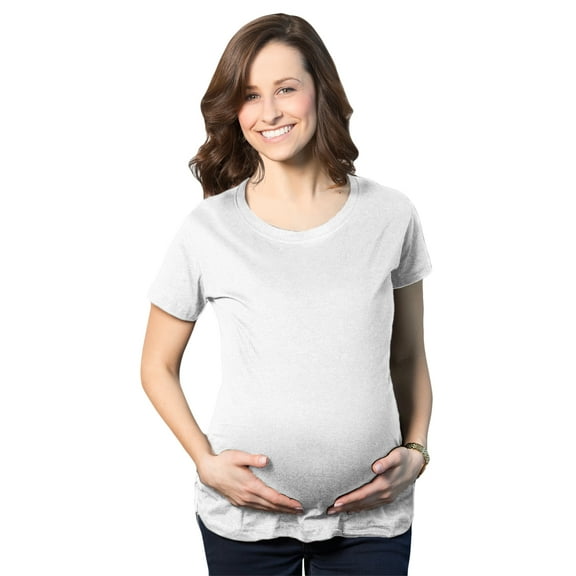 Comfortable Womens Maternity Shirts Blank Pregnancy Shirts Plain Fitted Tees
