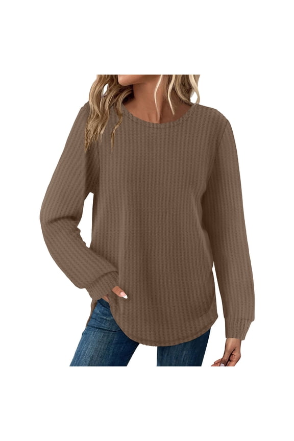 Womens Maternity Sweater Tops Casual Crewneck Long Sleeve Fall Tunic Pullover Knit Tops Pregnancy Clothes