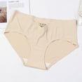 thumbnail image 1 of Womens Maternity Underpants No Show Low Rise V-Shape Pregnancy Panties Postpartum Underpant Khaki L, 1 of 5