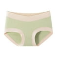 thumbnail image 1 of Womens Maternity Underpants No Show Modal Low Rise V-Shape Pregnancy Panties Postpartum Underpant Green 3XL, 1 of 2