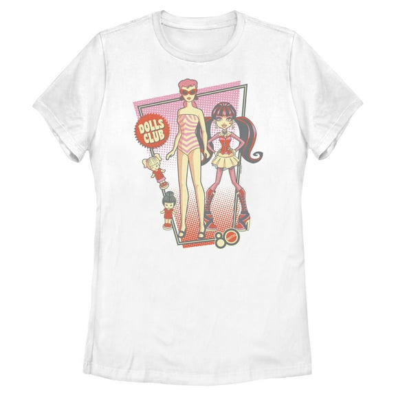 Womens Mattel Barbie and Monster High Dolls Club T Shirt