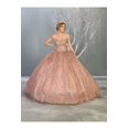 thumbnail image 1 of Womens Mauve Quinceanera Pageant Sweet 16 Long Sweetheart Off Shoulder Ball Gown Plus Size Dress, 1 of 5