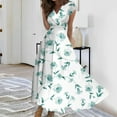 thumbnail image 1 of Womens Maxi Dress Deep V Neck Sleeveless Party Dress Plus Size Summer Sun Dress Trendy Dressy Oversize Floral Print Sundresses, 1 of 5