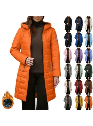 Womens Trench Coats in Womens Coats | Orange - Walmart.com
