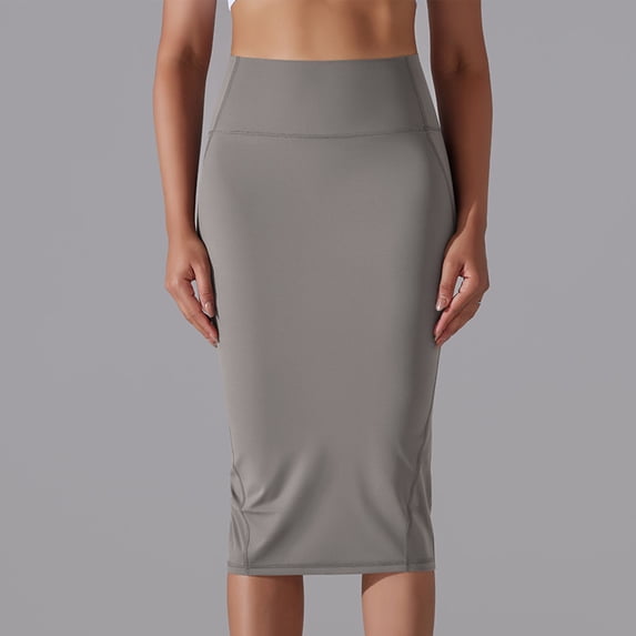 Womens Maxi Skirt High Waist Wrap Pencil Long Skirts for Women Slim Draped Front Bodycon Dresses Active Dresses With Shorts White Party Dresses 2024