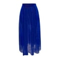 thumbnail image 1 of Womens Maxi Skirt Sheer Mesh High Waist Sequins Print A Line Comfortable Fashion Underskirt For Party Night,Blue,Xl, 1 of 5