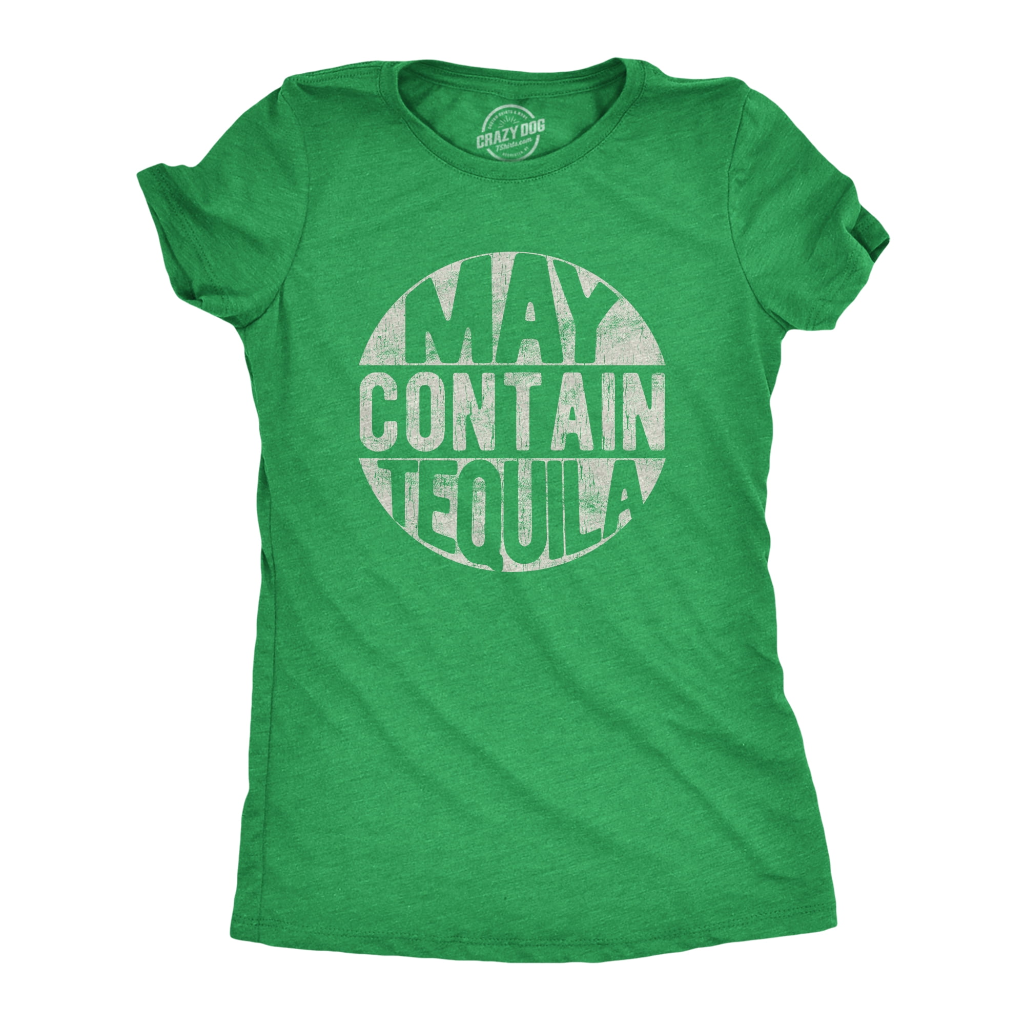 Womens May Contain Tequila Funny Adult Drinking T-Shirt For Women Womens May Contain Tequila Funny Adult Drinking T-Shirt For Women