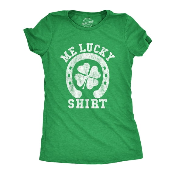 Womens Me Lucky Shirt T Shirt Funny Leprechaun Saint Patricks Day St Patty Tee Womens Graphic Tees