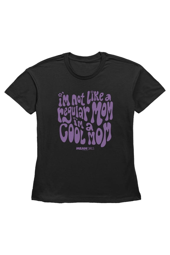 Womens Mean Girls I'm Not a Regular Mom Retro Purple T Shirt